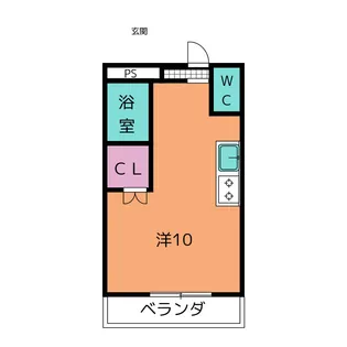 サニーフラット【2階】の間取り