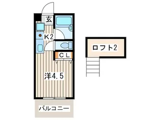 センタ-グリ-ン金沢【1階】の間取り