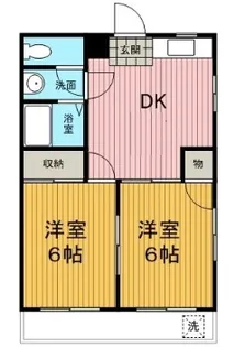 メゾンカイザカ【2階】の間取り