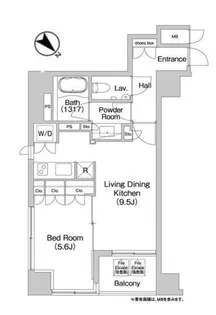 コンフォリア日本橋人形町ノース【5階】の間取り