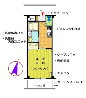 マンションONOII【3階】の間取り