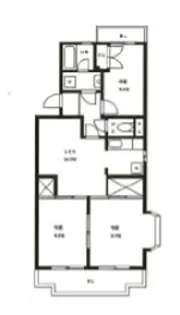グリーンヒルズ石川III【2階】の間取り