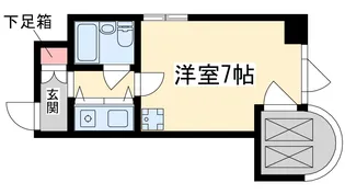 ミフネセントラルベア新大阪【10階】の間取り
