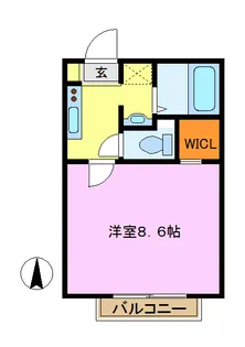 マリンブルー【1階】の間取り