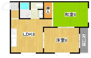 エスポワール豊【3階】の間取り