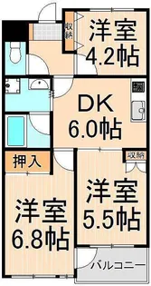 第二宝マンション【4階】の間取り