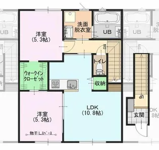 マリンガーデン白尾【2階】の間取り