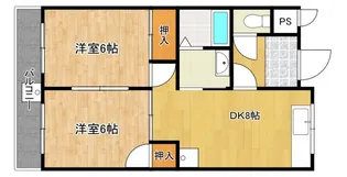アメニティあひる【3階】の間取り