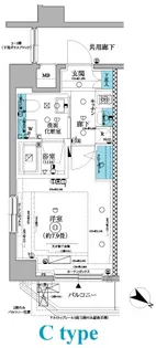 フェニシア三軒茶屋【4階】の間取り