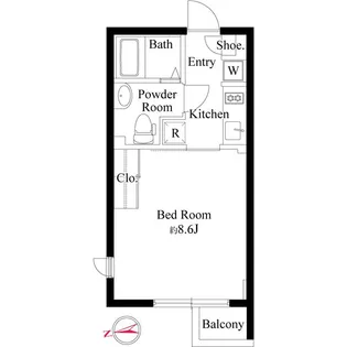 ARISTO白金高輪【4階】の間取り