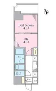 リージア門前仲町【3階】の間取り