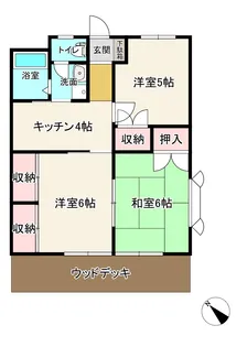 ハイツミユキプレイス広沢【1階】の間取り