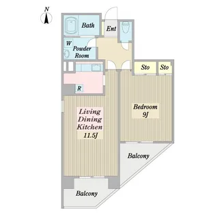 ロワール葛西【5階】の間取り