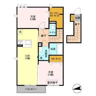 Beans【2階】の間取り