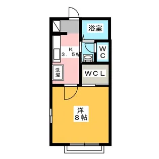 シティクレスト2 B棟【2階】の間取り