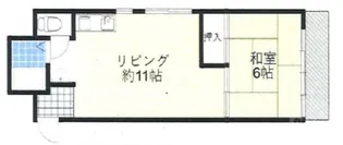 南千里コーポラス【4階】の間取り