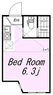 ユナイト白楽アンシャンテ【2階】の間取り