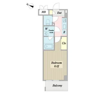 ウェルコ フラワー ガーデン【1階】の間取り