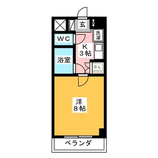 笠寺ハウス【3階】の間取り
