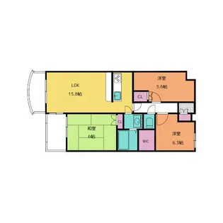 フィールド・サン【4階】の間取り
