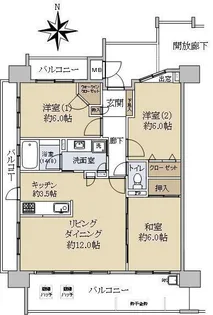 リーデンススクエア東本浦【6階】の間取り
