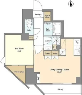 グランカーサ蒲田ウエスト【4階】の間取り