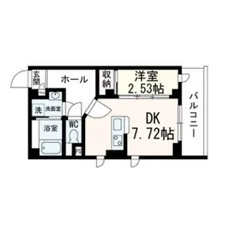 ラシーネ錦町【4階】の間取り