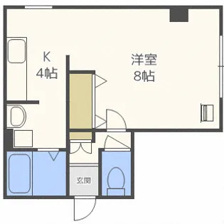 OMレジデンス北17条【4階】の間取り