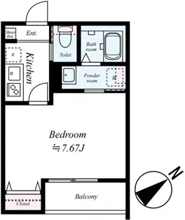 GRADUSかしわ台II【2階】の間取り