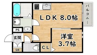 REGIES姫島I【2階】の間取り