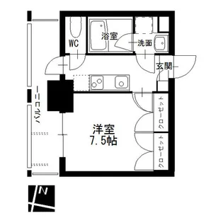メイプルコート本山【2階】の間取り