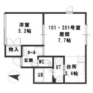 ルミエールN32【2階】の間取り