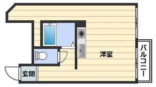 サンレスポワール天六【1階】の間取り