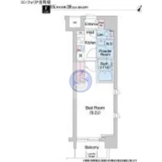コンフォリア京町堀【12階】の間取り