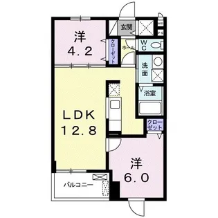 エムズアーク松城【4階】の間取り