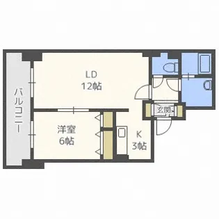 ティアラタワー中島倶楽部【22階】の間取り