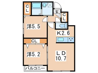 Casa Julia【2階】の間取り