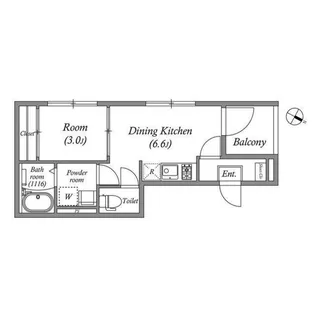 ハーモニーテラス港晴【3階】の間取り