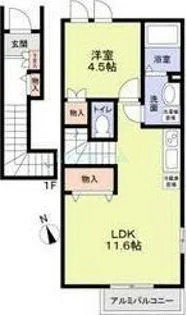 Jardin【2階】の間取り