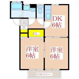 プランドール【1階】の間取り