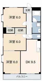 PeacH花の家【1階】の間取り