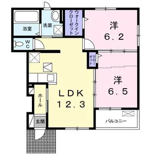フォレッツ えびの I【1階】の間取り