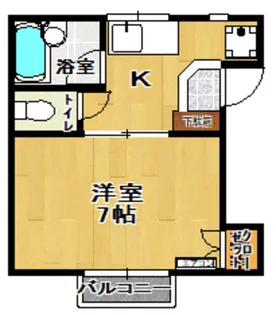 フラワーハイツ【2階】の間取り