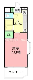 プレーヌデュラン【3階】の間取り
