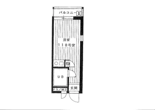 TOP市ヶ谷(実質2階)【1階】の間取り