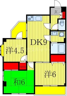 ヴィラ小溝【3階】の間取り
