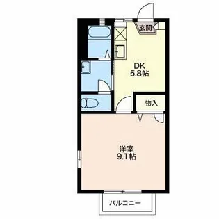 メゾン・ド・ルミエール B【1階】の間取り