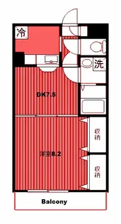 エルマーノヨコハマ【3階】の間取り