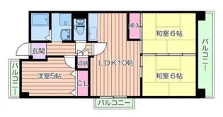 アクティ五月が丘【2階】の間取り