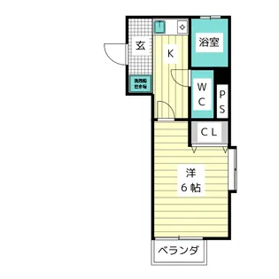 プロクシィスクエア極楽【2階】の間取り